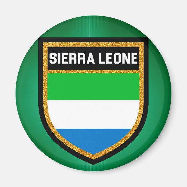 Sierra Leone Flag Magnet (Front)