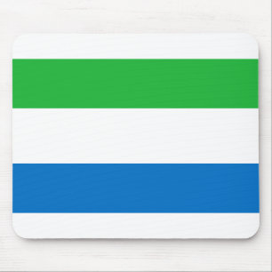 Sierra Leone Flag Mouse Pad