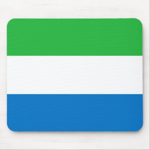 Sierra Leone Flag Mouse Pad