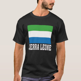 Sierra Leone Flag Patriotic National Roots Souveni T-Shirt