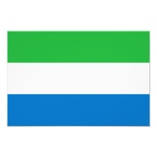 Sierra Leone Flag Photo Print