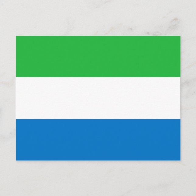 Sierra Leone Flag Postcard (Front)