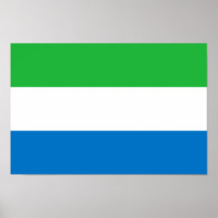 Sierra Leone Flag Poster