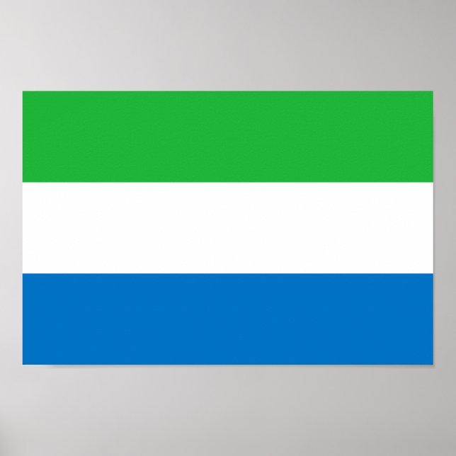Sierra Leone Flag Poster (Front)