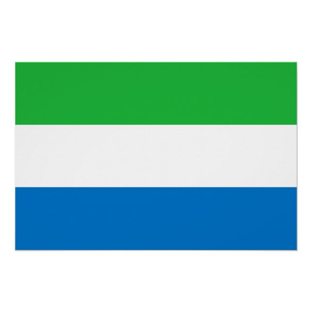 Sierra Leone Flag Poster (Front)
