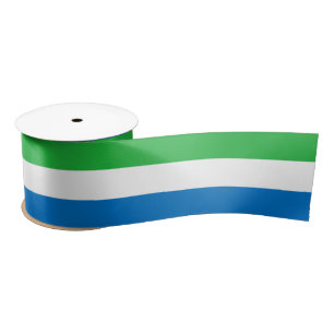Sierra Leone Flag Satin Ribbon
