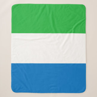 Sierra Leone Flag Sherpa Blanket