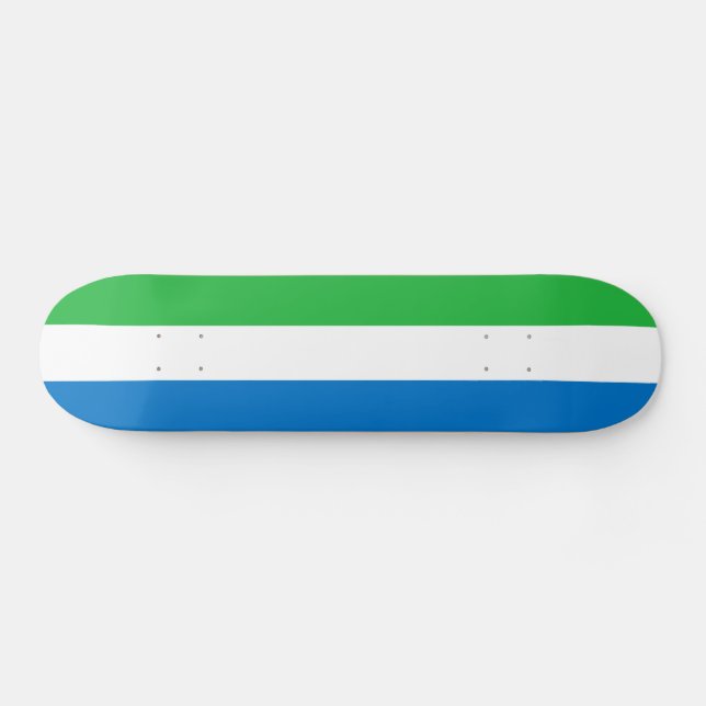 Sierra Leone Flag Skateboard (Horz)