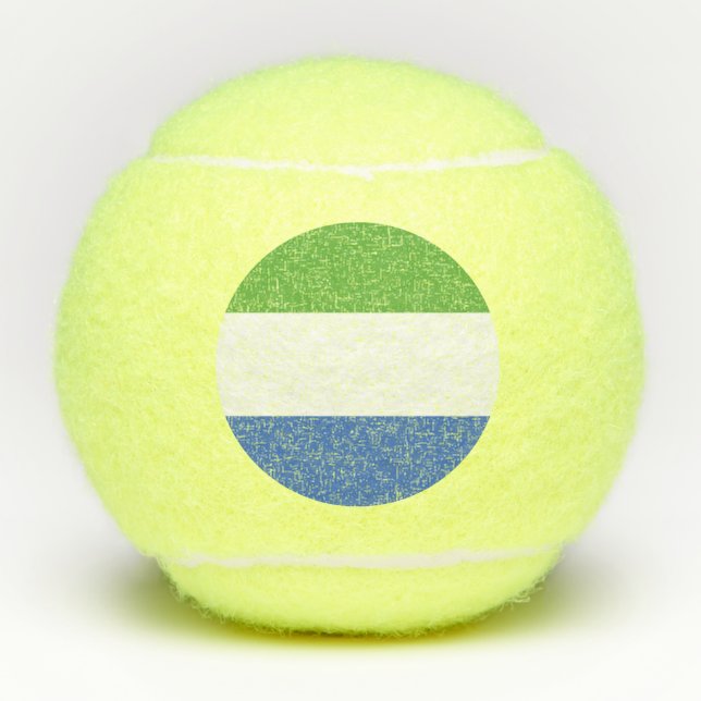 Sierra Leone flag Tennis Balls (Front)