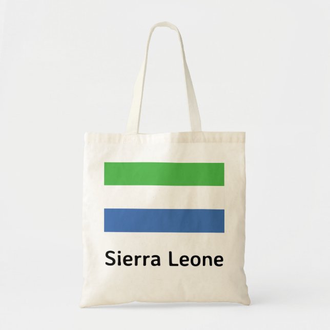 Sierra Leone Flag Tote Bag (Front)