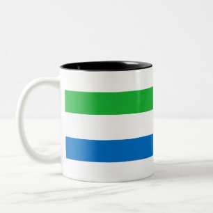 Sierra Leone Flag Two-Tone Coffee Mug