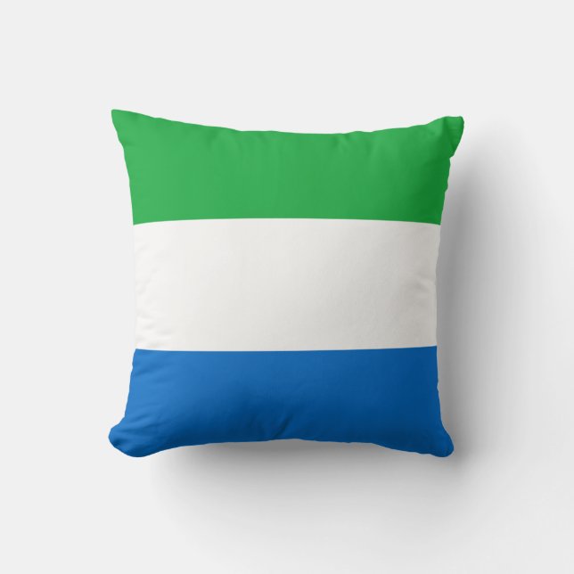 Sierra Leone Flag x Flag Pillow (Front)