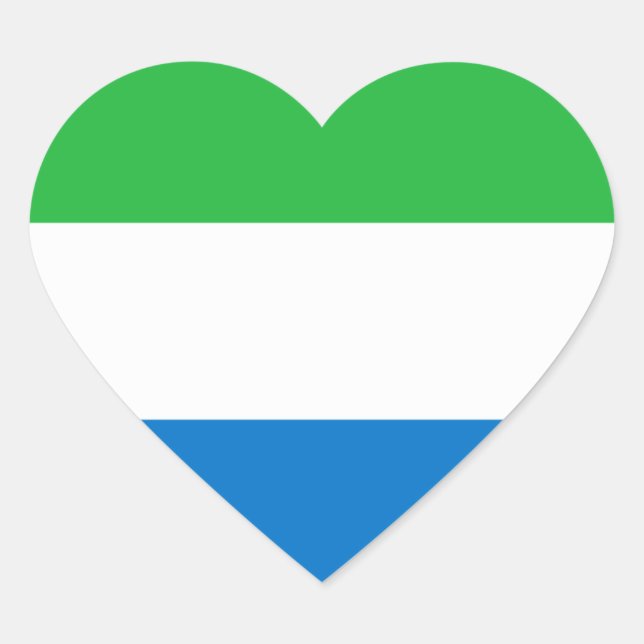 sierra leone heart sticker (Front)