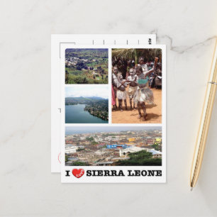 Sierra Leone - I Love - Postcard