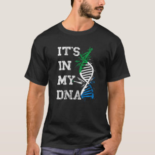 Sierra Leone It's In My Dna Siera Leonean Roots Fl T-Shirt