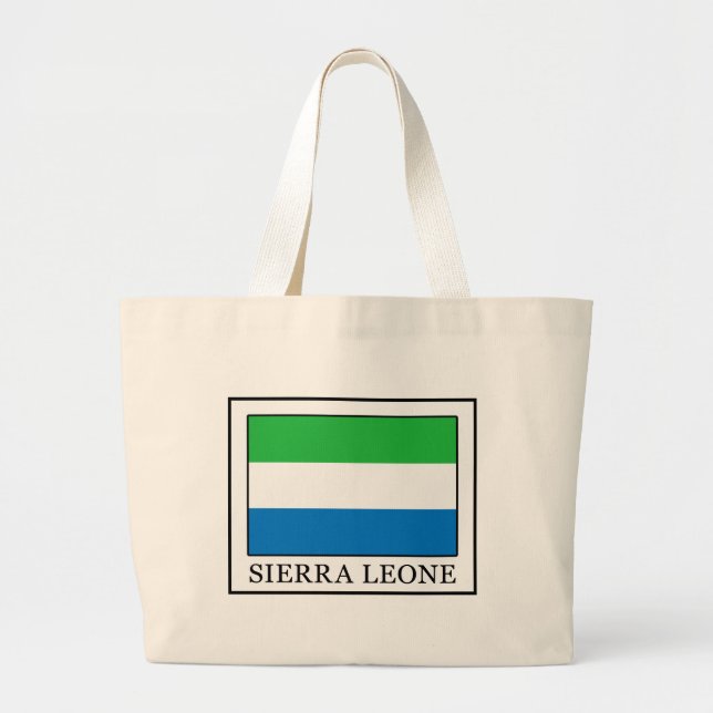 Sierra Leone Large Tote Bag (Front)