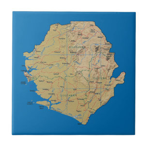 Sierra Leone Map Tile