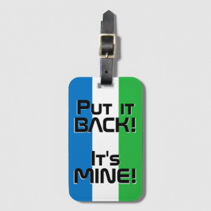 Sierra Leone National Flag Patriotic Luggage Tag