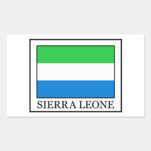 Sierra Leone Rectangular Sticker