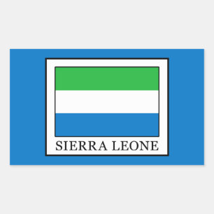 Sierra Leone Rectangular Sticker