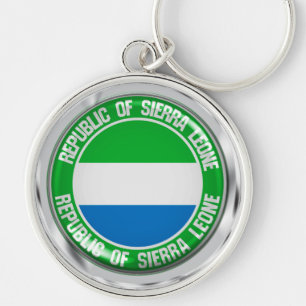 Sierra Leone Round Emblem Key Ring