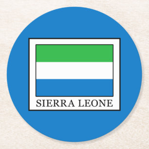 Sierra Leone Round Paper Coaster