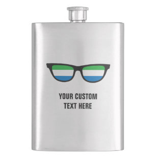 Sierra Leone Shades custom flask