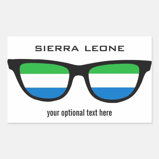 Sierra Leone Shades custom stickers (Front)