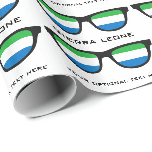 Sierra Leone Shades custom text & colour gift wrap
