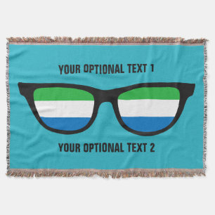 Sierra Leone Shades custom throw blanket