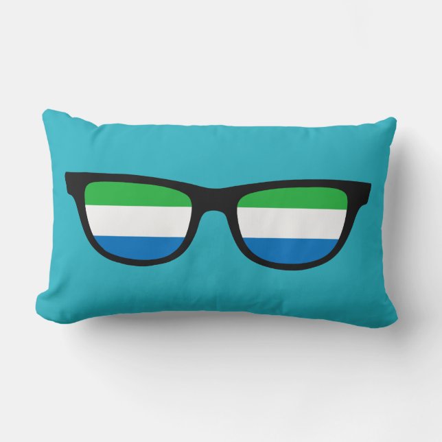 Sierra Leone Shades custom throw pillows (Front)
