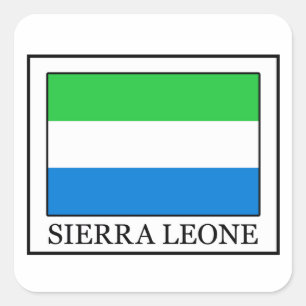 Sierra Leone Square Sticker
