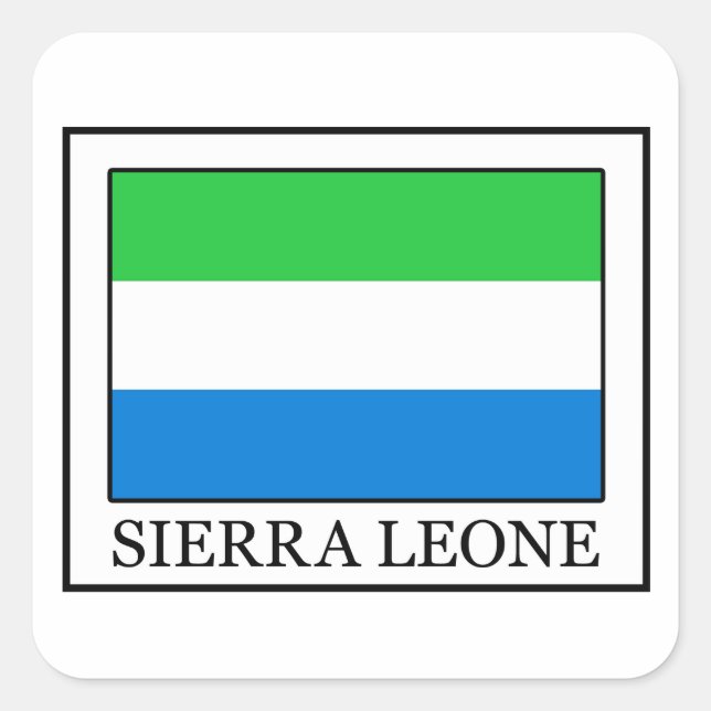 Sierra Leone Square Sticker (Front)