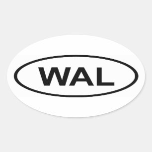 Sierra Leone "WAL" Oval Sticker