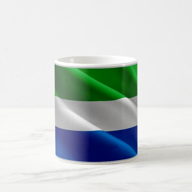 Sierra Leone - Waving Flag - Coffee Mug (Center)