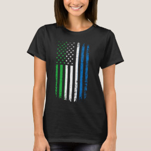 Sierra Leonean American Flag Republic of Sierra Le T-Shirt
