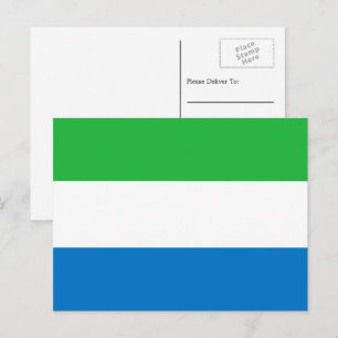 Sierra Leonean Flag, Flag of Sierra Leone Postcard