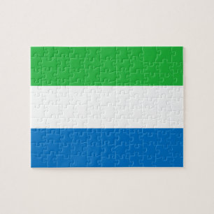 Sierra Leonean Flag Jigsaw Puzzle