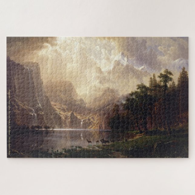 Sierra Nevada California Travel Nature Painting Jigsaw Puzzle (Horizontal)