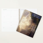 Sierra Nevada Landscape Vintage Art Monogram 2026 Planner<br><div class="desc">Custom, personalised, beautiful, elegant faux gold script typography font, travel / landscape / nature / vintage art lovers, weekly & monthly panner featuring an enchanting beautiful scenic intricate detailed landscape vintage painting, oil on canvas, by Albert Bierstadt, featuring Sierra Nevada, California. To customise, simply type in your name / monogram...</div>