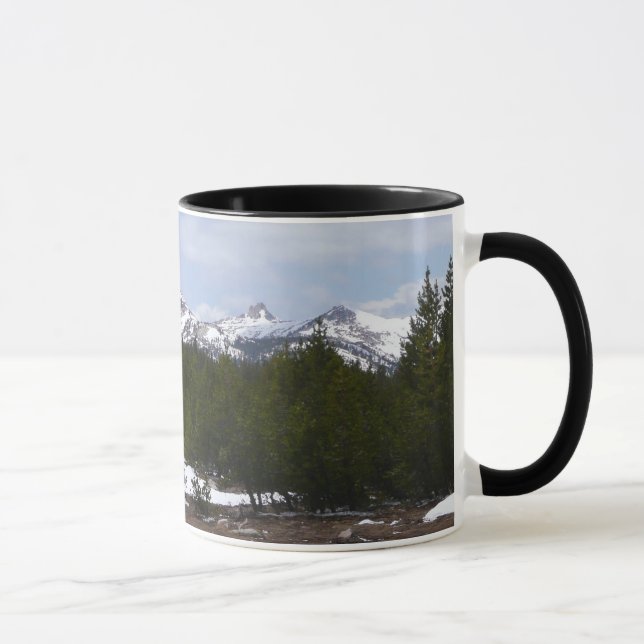 Sierra Nevada Mountains and Snow at Yosemite Mug (Right)