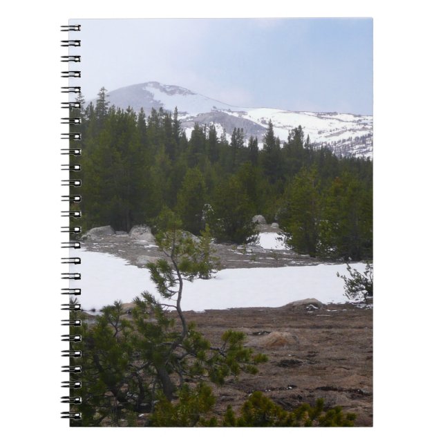 Sierra Nevada Mountains and Snow at Yosemite Notebook (Front)