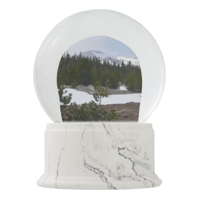 Sierra Nevada Mountains and Snow at Yosemite Snow Globe (Front)
