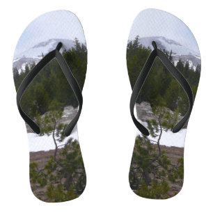 Sierra Nevada Mountains and Snow at Yosemite Thongs