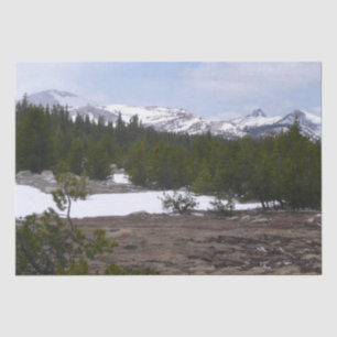 Sierra Nevada Mountains and Snow at Yosemite Tissue Paper