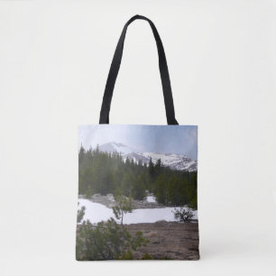 Sierra Nevada Mountains and Snow at Yosemite Tote Bag