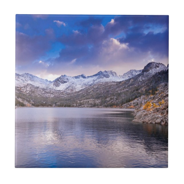Sierra Nevada Mountains, Autumn, CA Ceramic Tile (Front)