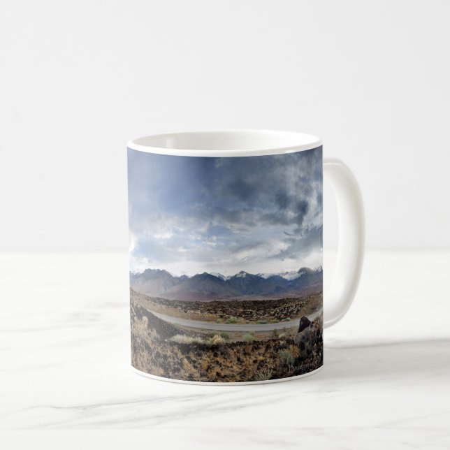 Sierra Nevada Mountains from Owens Valley Coffee Mug (Front Right)