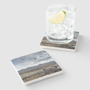 Sierra Nevada Mountains from Owens Valley Stone Coaster