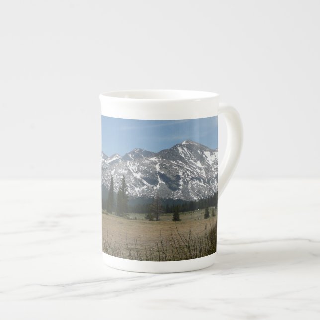 Sierra Nevada Mountains I from Yosemite Bone China Mug (Front Right)